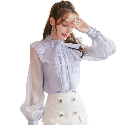 Women's chiffon shirt long