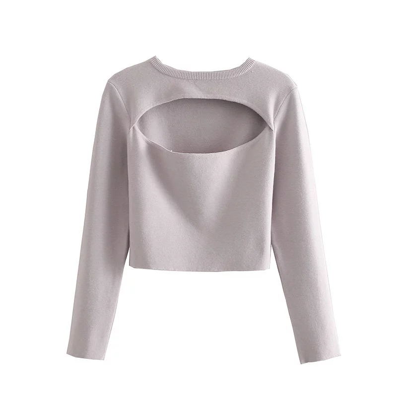 Pull femme maille creuse