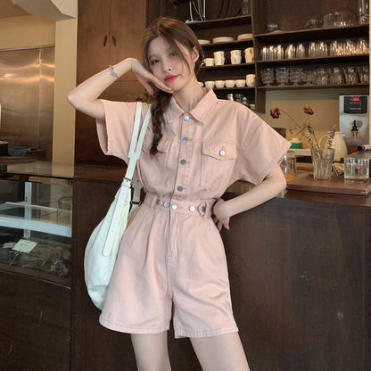 Women's Small Fashion Denim Jumpsuit