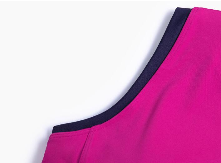 Gilet de yoga simple en nylon à blocs de couleurs pour femmes