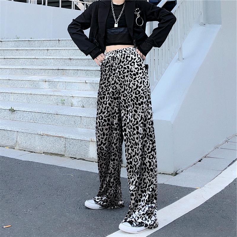 High Waist Loose Wide Legs Draping Mop Straight Retro Daddy Pants