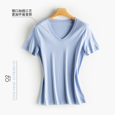 Silk cotton T-shirt