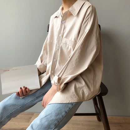 Long-sleeve western-style retro shirt