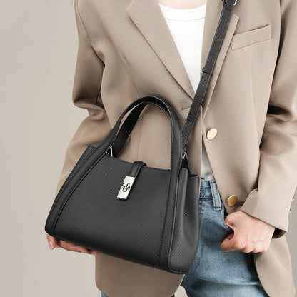 Fashionable Korean-style Large-capacity Leather Handbag