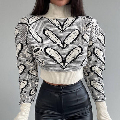 Ins Trendy Slim-fit Long-sleeved Sweater For Women Autumn And Winter