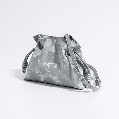 New Chinese Satin Cowhide Drawstring Lucky Bag