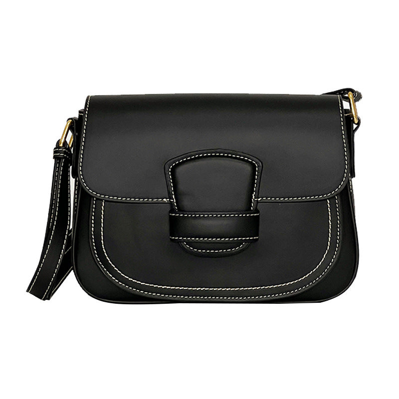 High-grade Exquisite Shoulder Crossbody Clamshell Genuine Leather Bag