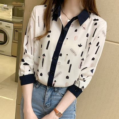 New Trendy Short-sleeved Thin Floral Top