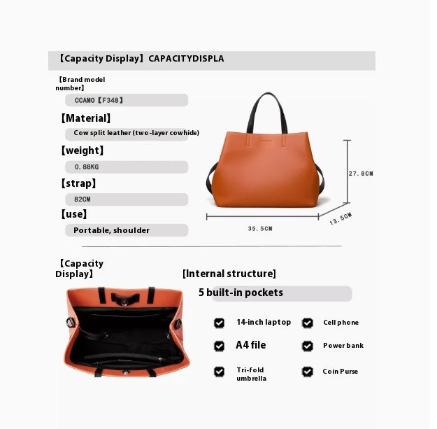 Women's Casual Large Capacity Versatile Shoulder Bag