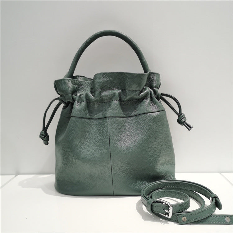 Fashion Leather Bucket Bag New Women