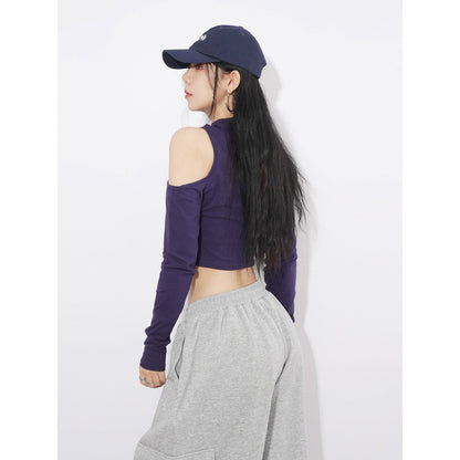 Pull court taille haute pour femme