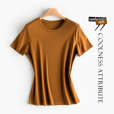 Silk cotton T-shirt