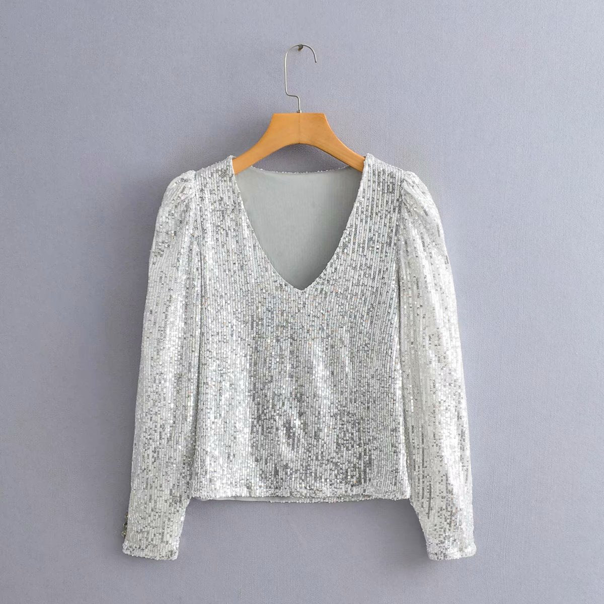 New sequined top