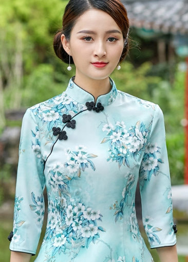 Haut Cheongsam chinois classique et élégant