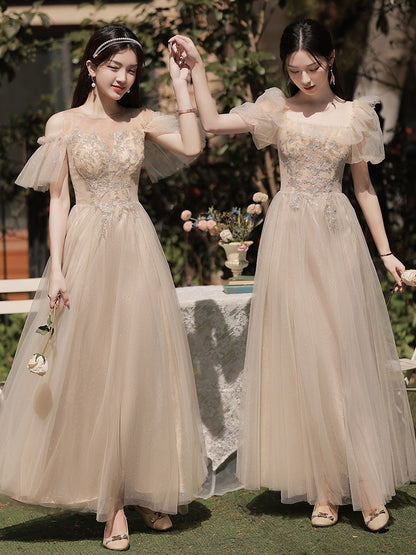 Women's Fashionable Elegant Long Slimming Bridesmaid Dress