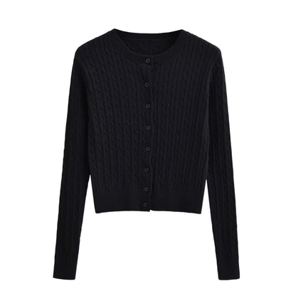 Outer Match Knitted Cardigan Women's Top