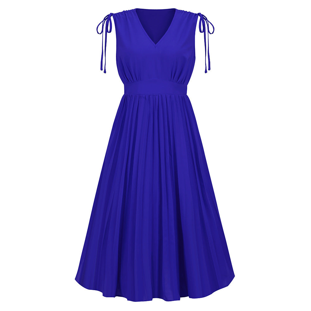 Women's Fashion Slim-fit Pleated Dress