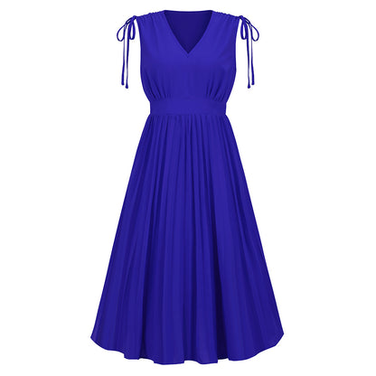 Women's Fashion Slim-fit Pleated Dress