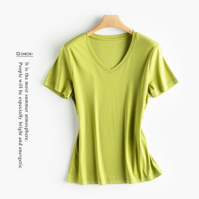 Silk cotton T-shirt