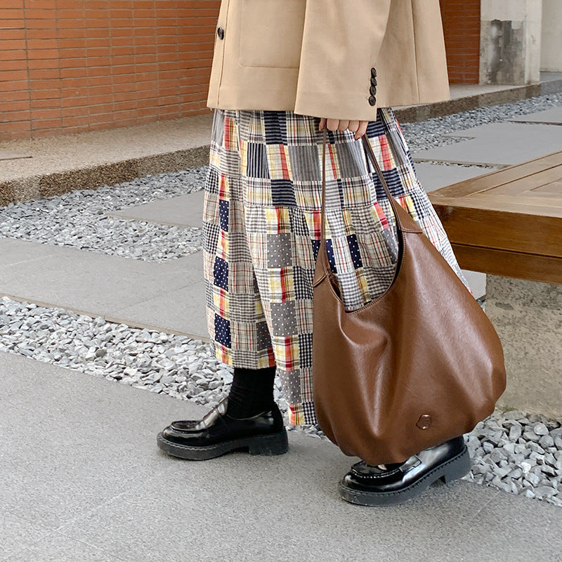 Bolso de viaje con hombro plisado y diseño de interés especial de gran capacidad