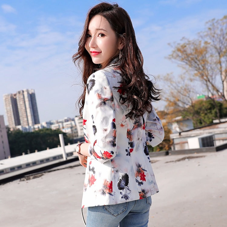 Korean Fashion Casual Short 3/4 Sleeve Small Suit