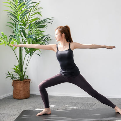 Gilet de yoga avec coutures en maille respirante 