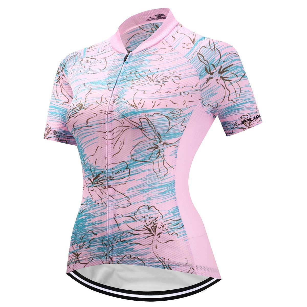 Maillot de cyclisme à manches courtes - PinkCherryBlossom