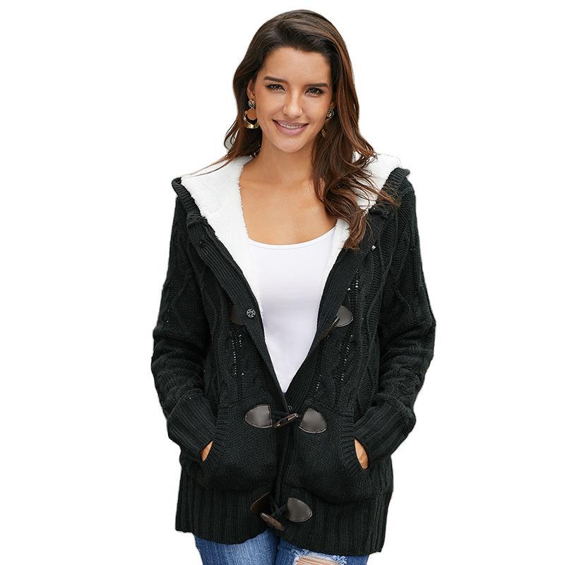 Shiying Suéter Chaqueta De Mujer Plus Cachemira Invierno