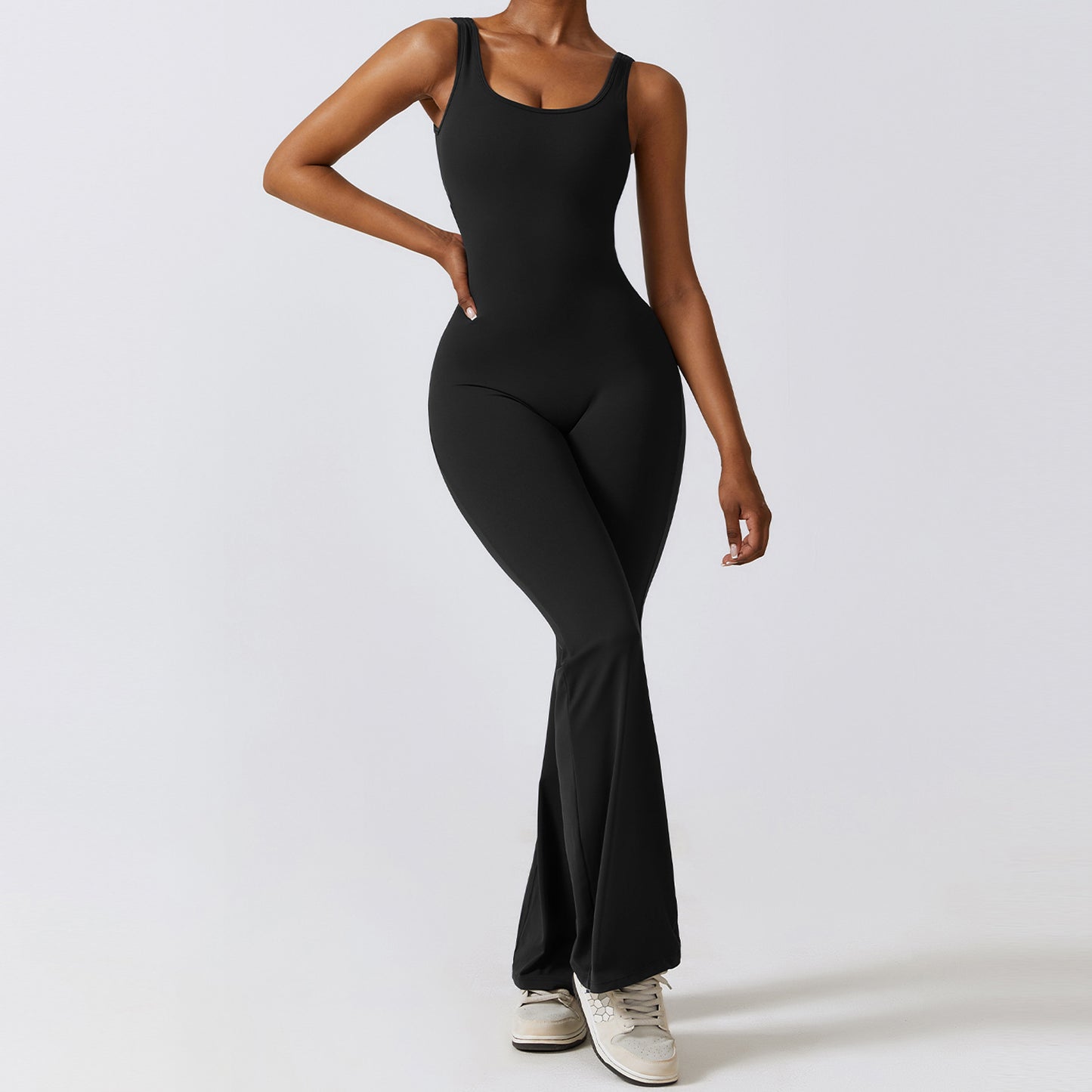 Women's Hollow-out Beauty Back One-piece Sports Fitness