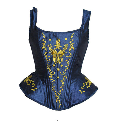 High-end Embroidery Chinese Style Plastic Top With Double Shoulder Straps To Close The Waist