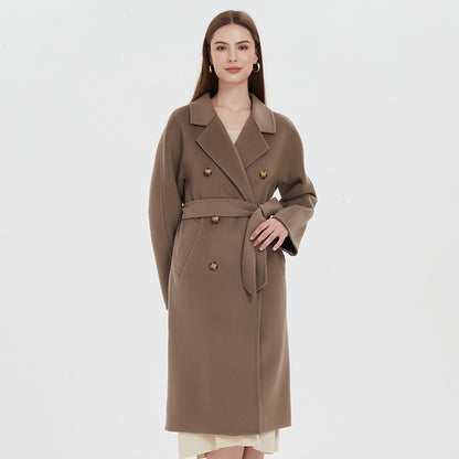 Reversible Cashmere Coat Women's Mid-length