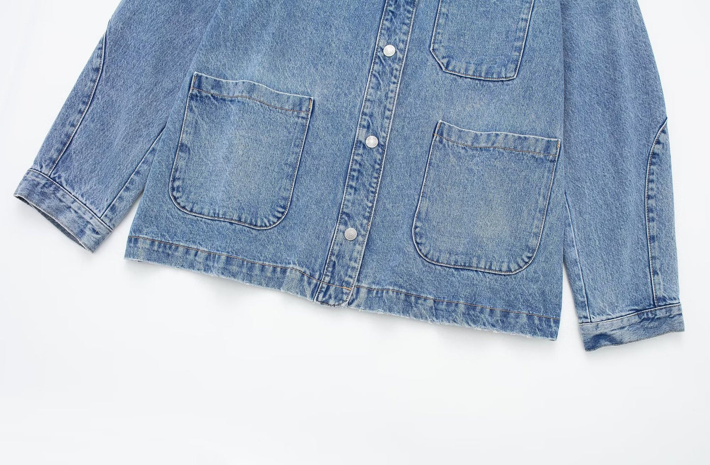 chaqueta de mezclilla suelta abrigo jeans de mujer