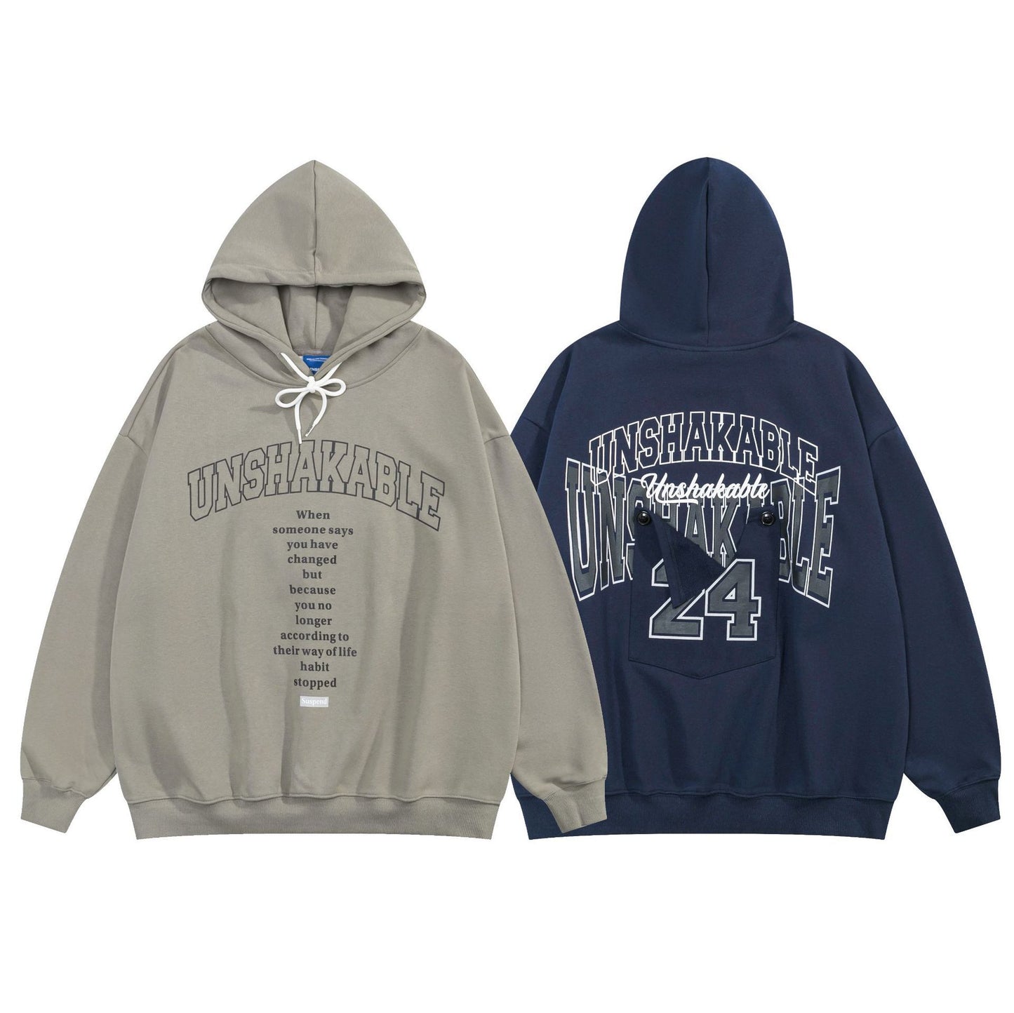 Hooded Sweater For Men And Women Same Style All-matching Fleece-lined