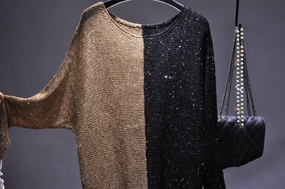 Robe en tricot à paillettes à la mode pour femmes