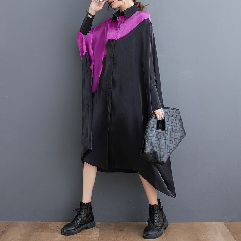 Women's Fashion Temperament Shirt Dress