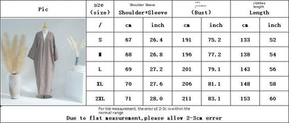 Dubai Medio Oriente Turquía Suelta Tallas Grandes Elegante Cárdigan Bata