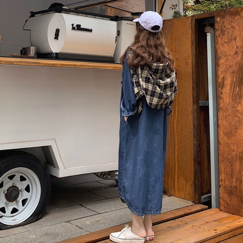 Robe à manches longues de style rétro hongkongais pour femmes