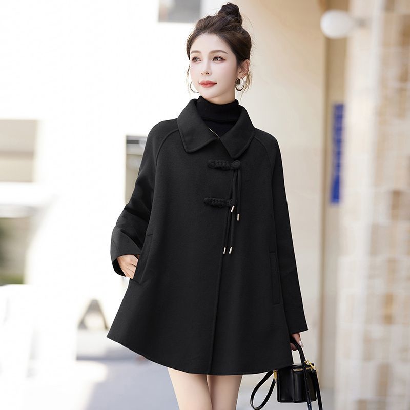 Women's Fashion Retro Loose Woolen Coat