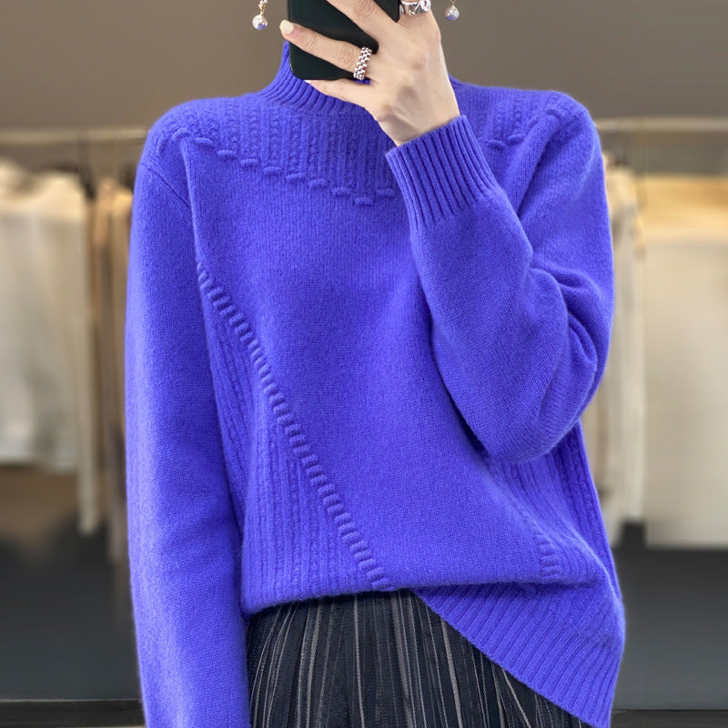 New Fashionable Knitted Wool Knitted Top