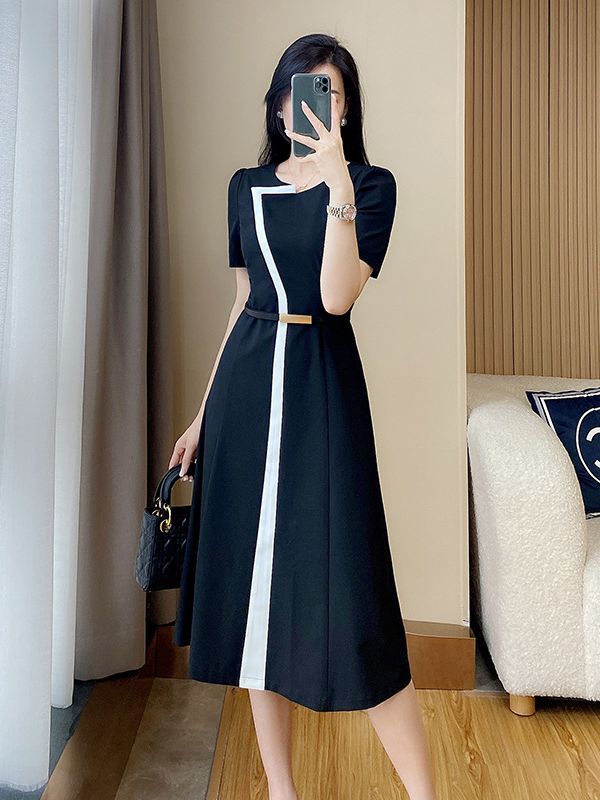 Women's Fashion All-matching Mid-length Skirt