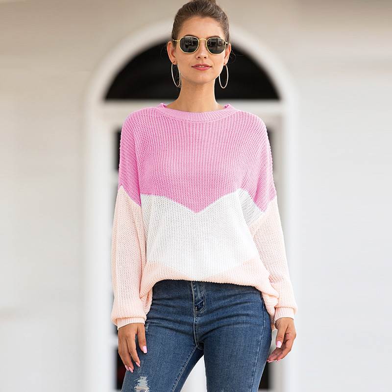 Color block sweater