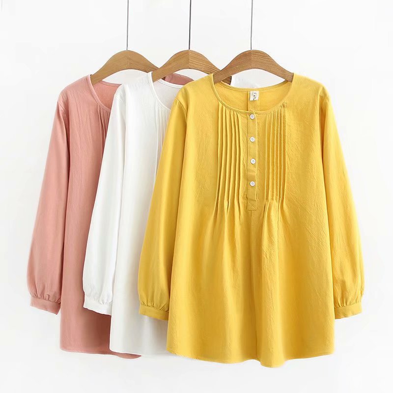 Pure color Pullover girl