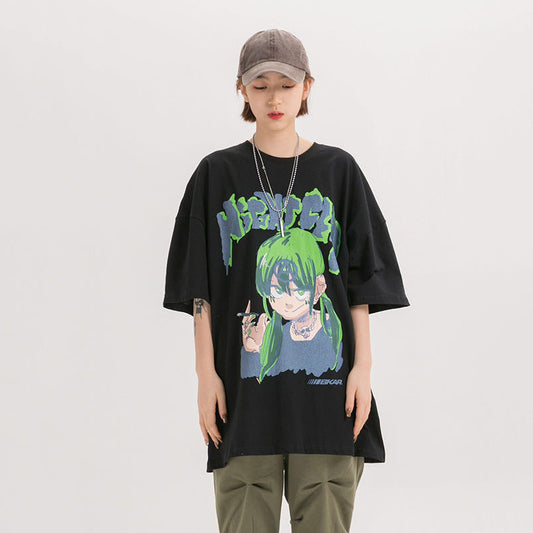 Camiseta estampada manga corta 