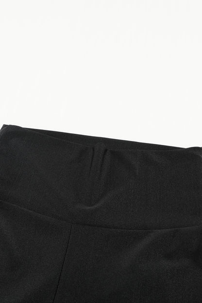 Legging moulant taille haute noir avec serre-taille