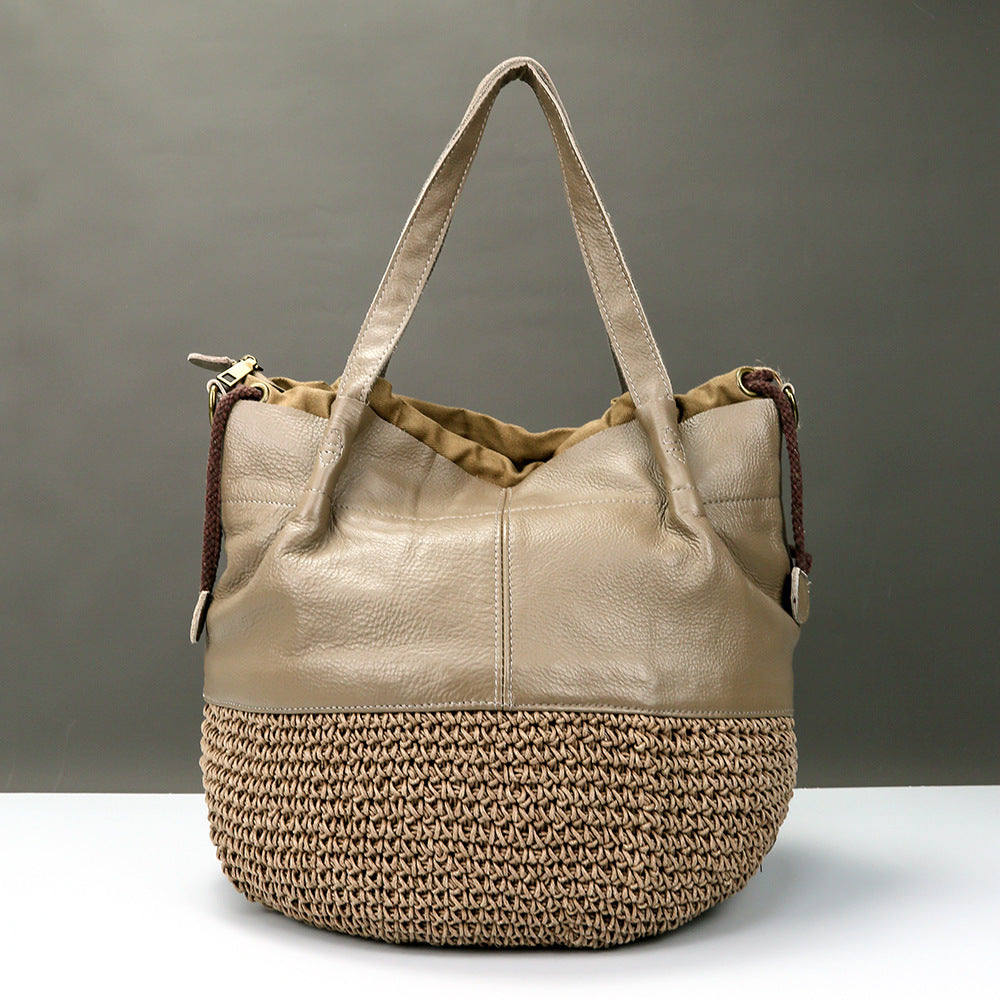 Bolso tote vintage estilo Mori para mujer