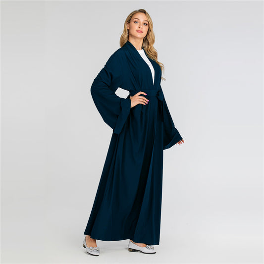 Robe Cardigan de couleur propre populaire