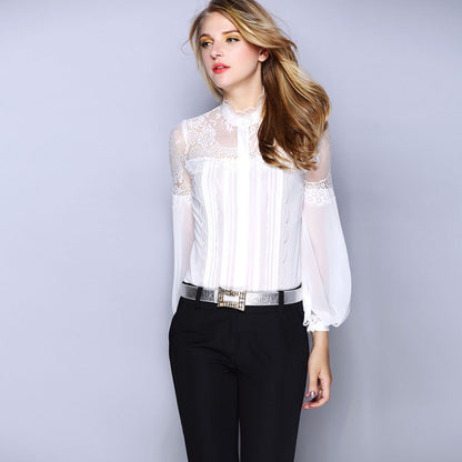 Camisa de seda boutique para mujer