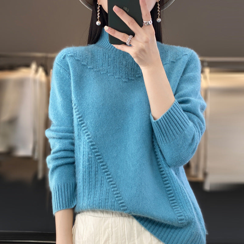 New Fashionable Knitted Wool Knitted Top