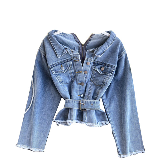 Veste en jean femme