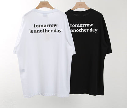 New Ins Humorous Letter Printing Women's Short Sleeve T-Shirt Half Sleeve